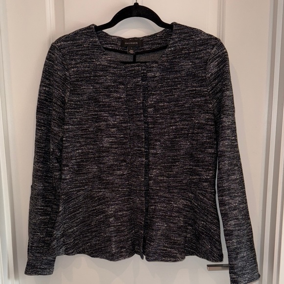 Halogen Women's Charcoal Knit Jacket size small - Picture 1 of 7